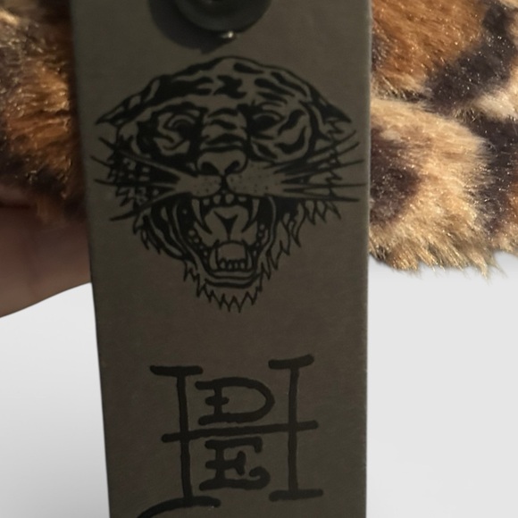 NWT Ed Hardy leopard print faux fur bucket hat o/s - Picture 7 of 7